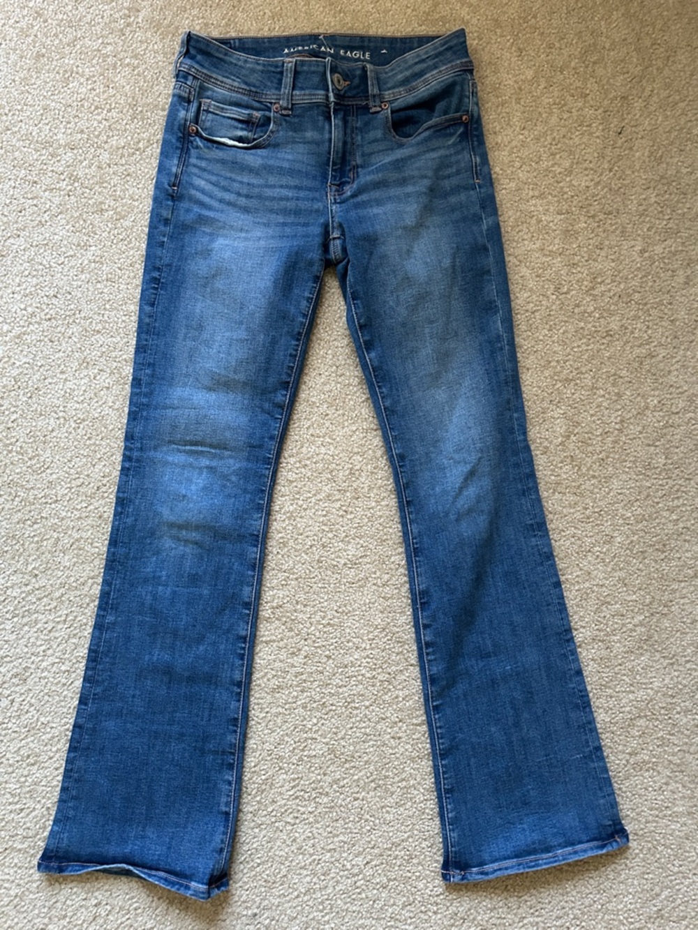 American Eagle Outfitters Women’s Blue Flare Jeans
